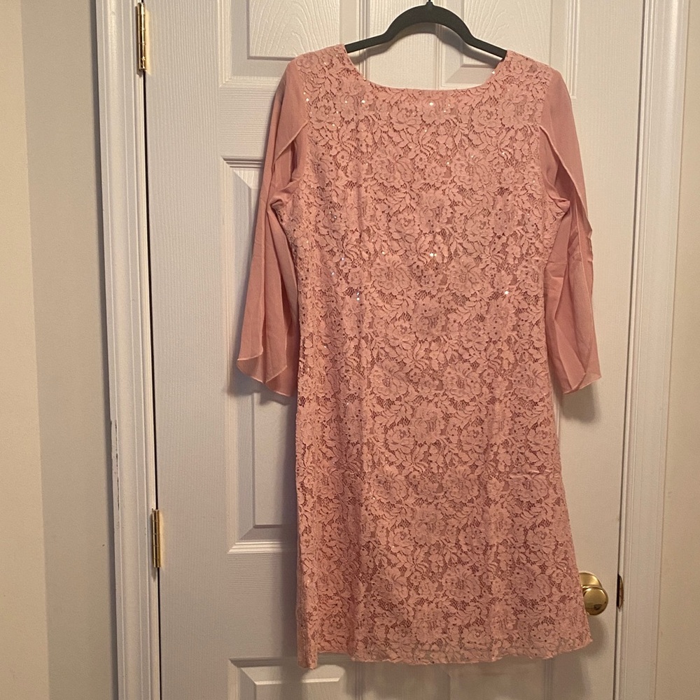 Cooan Lace Chiffon Dress with Sequins…size M